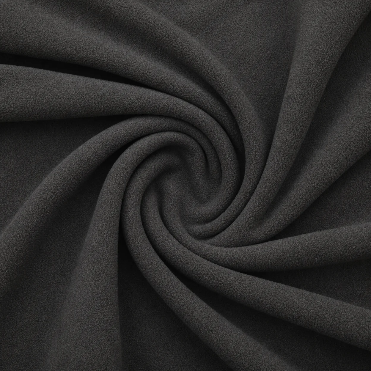 Brushed fleece fabric arranged as a visual material reference
