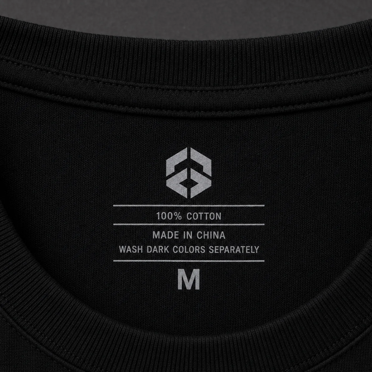 Heat transfer neck label as a visual private label reference
